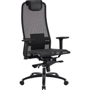 Кресло Everprof Deco Black Lux (Дэко Блэк Люкс) Сетка Черный